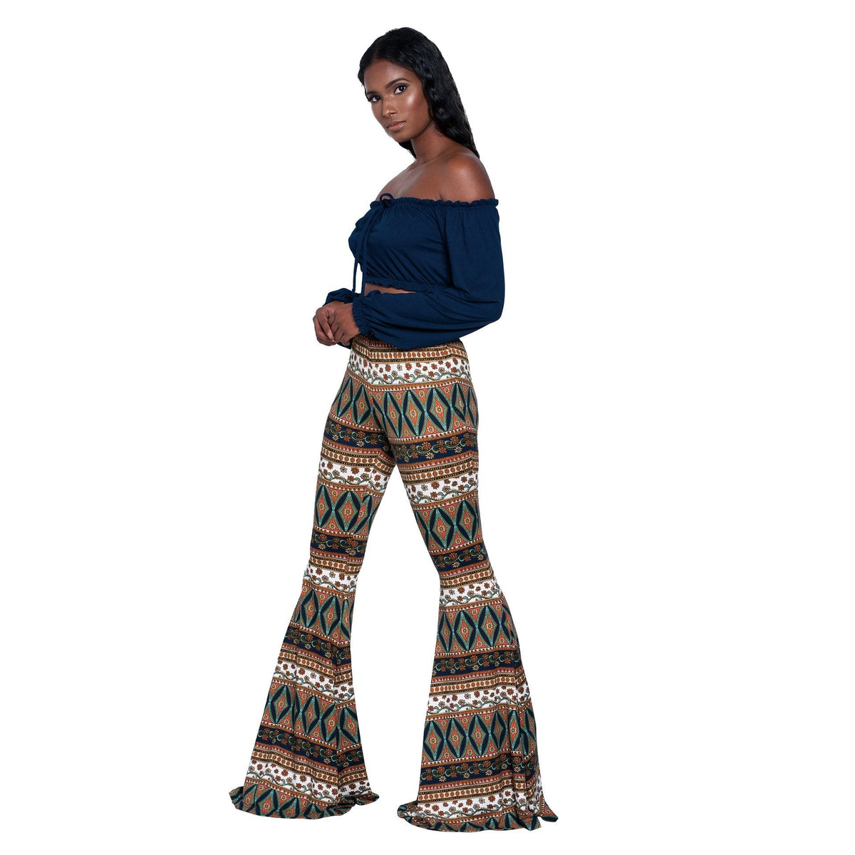 Fashion Pattern Printed Women'S Bootcut Pants