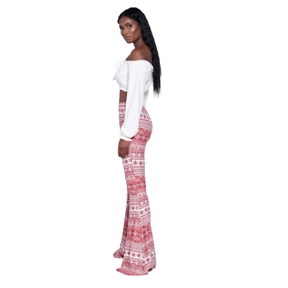 Fashion Pattern Printed Women'S Bootcut Pants