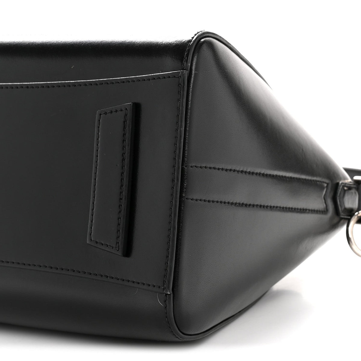 Shiny Lord Calfskin Small Antigona Black