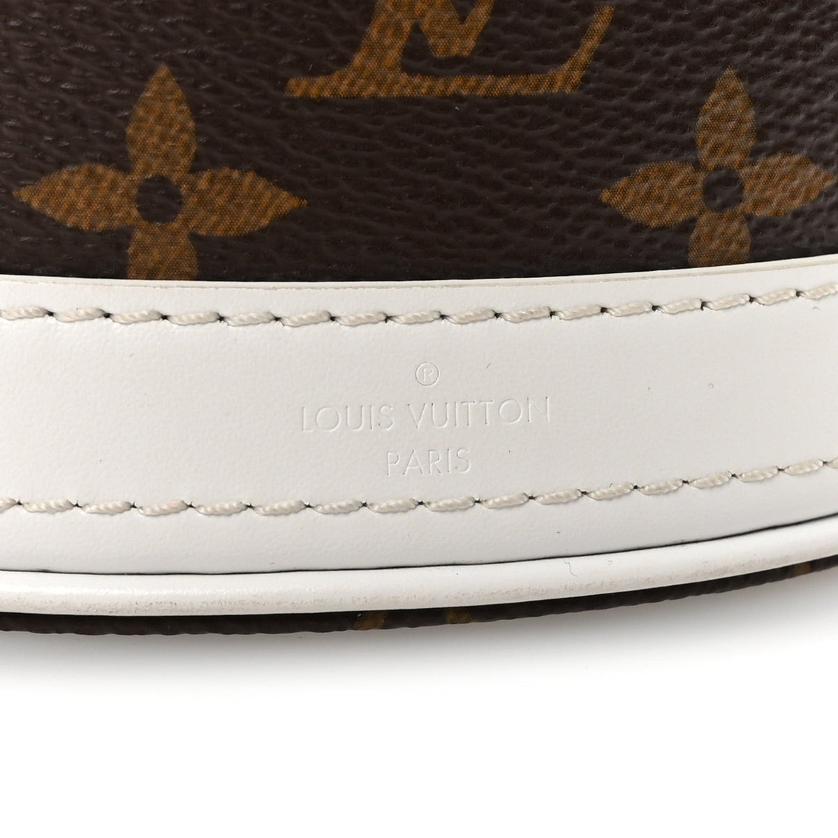 Monogram LV Match Nano Bucket Bag White