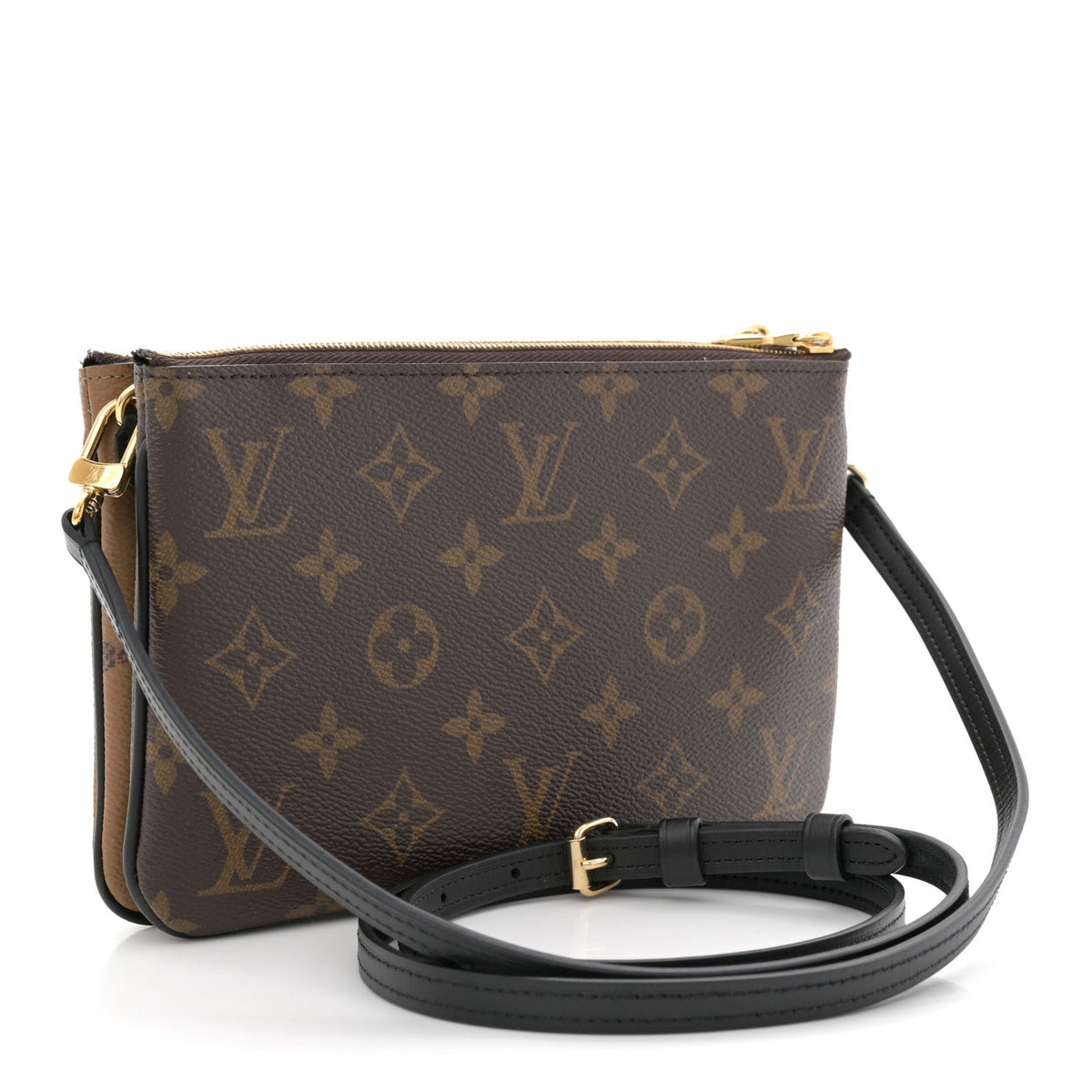 Reverse Monogram Giant Double Zip Pochette