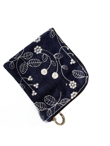 Cosbai - Small Coin Purse with Floral Prints