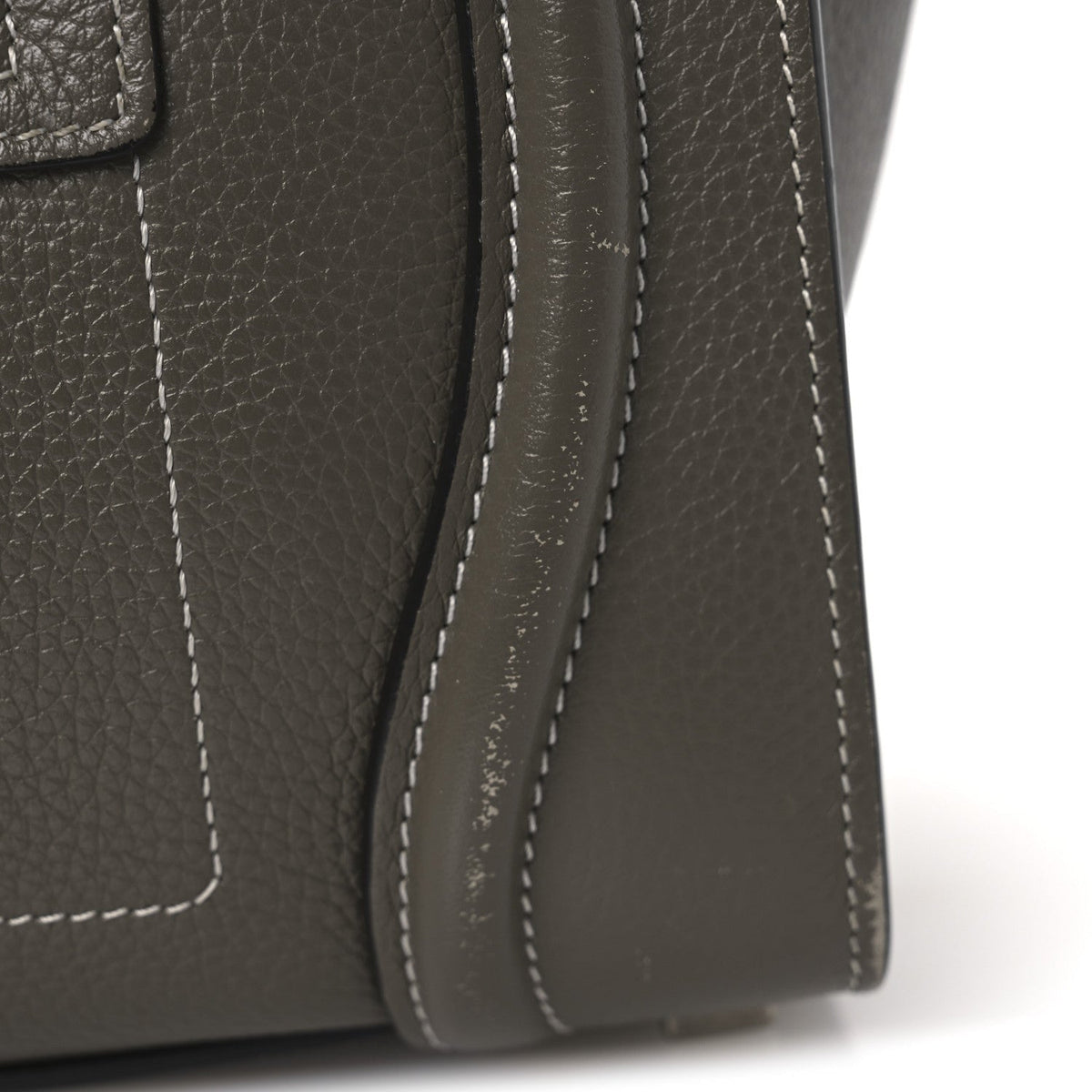 Drummed Calfskin Micro Luggage Souris