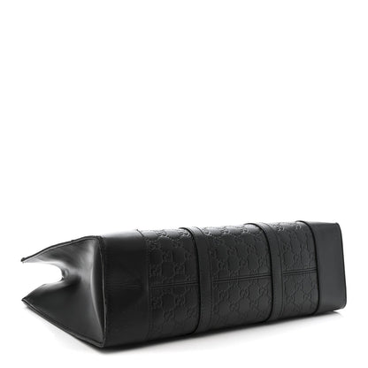 Guccissima Signature Briefcase Black