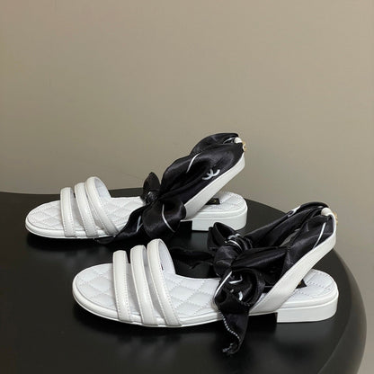 CC 26 Quilted Sandal 10mm With Scarf Sheepskin
