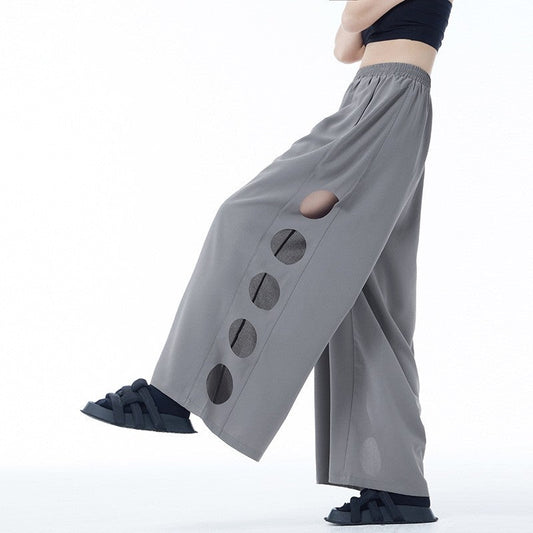 Cutout High Waist Wide Leg Pants For Women
