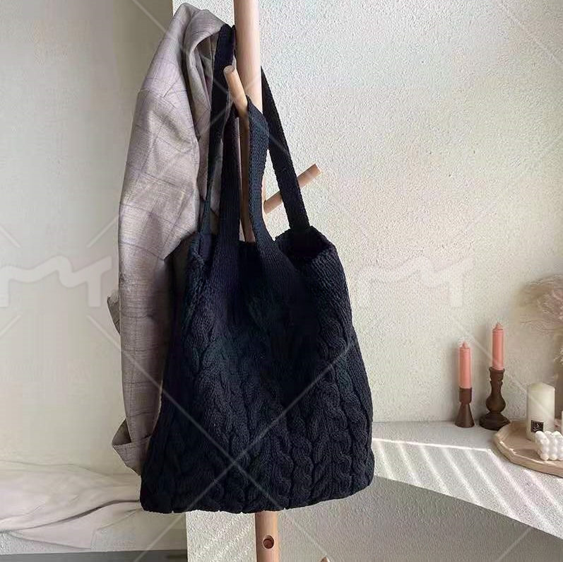Crochet Tote Bag Twist Woven Bag