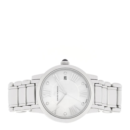 Stainless Steel Diamond Mother of Pearl 38mm Classic Quartz Watch