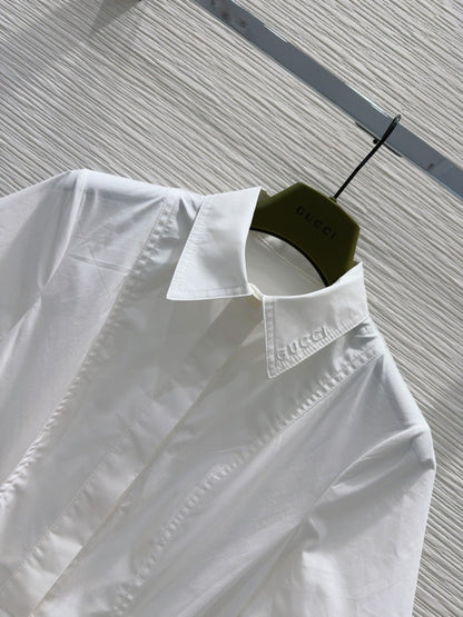 Gucci 2025 Shirt Dress White Cotton
