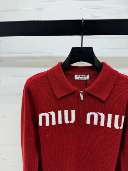 MIUMIU POLO KNIT SWEATER STYLE 749