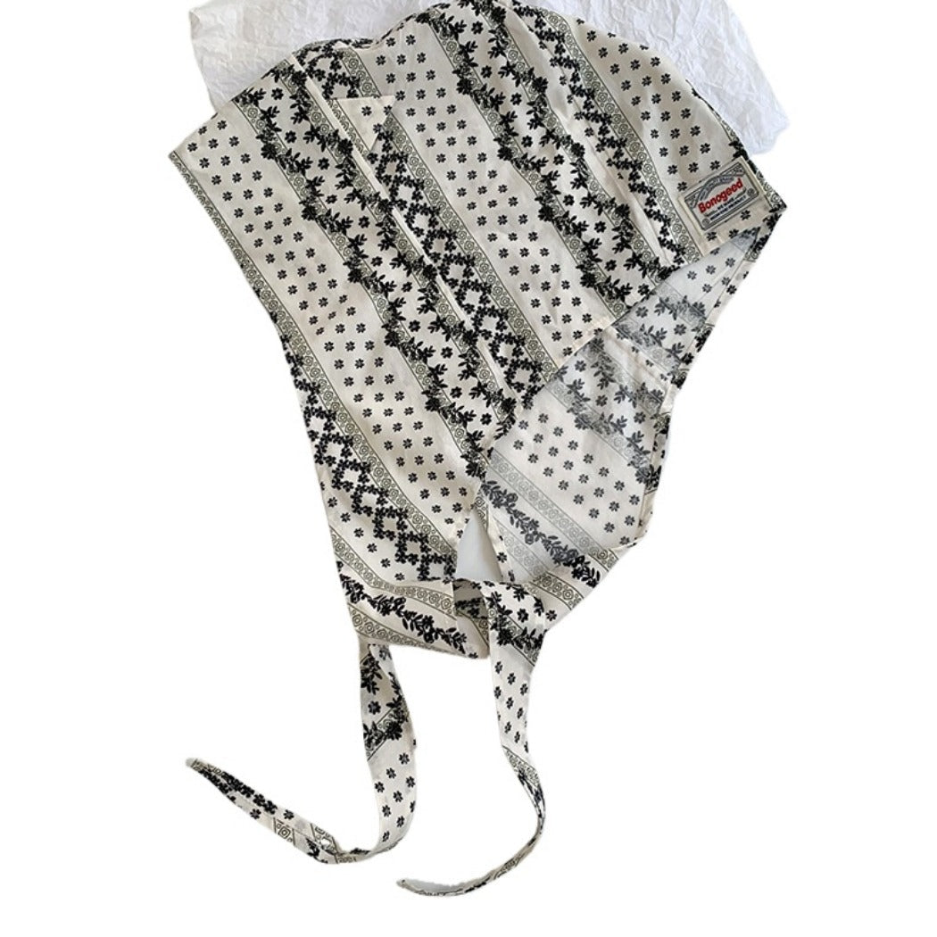 Haila - Fashion Print Hat-shaped Headscarf - Light &amp; Stylish