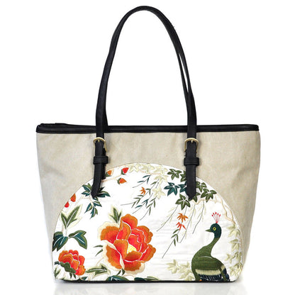 Embroidered Shoulder Bag Flower Embroidery Bags