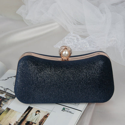 Velvet Evening Clutch Bag Elegant Retro Party Handbag