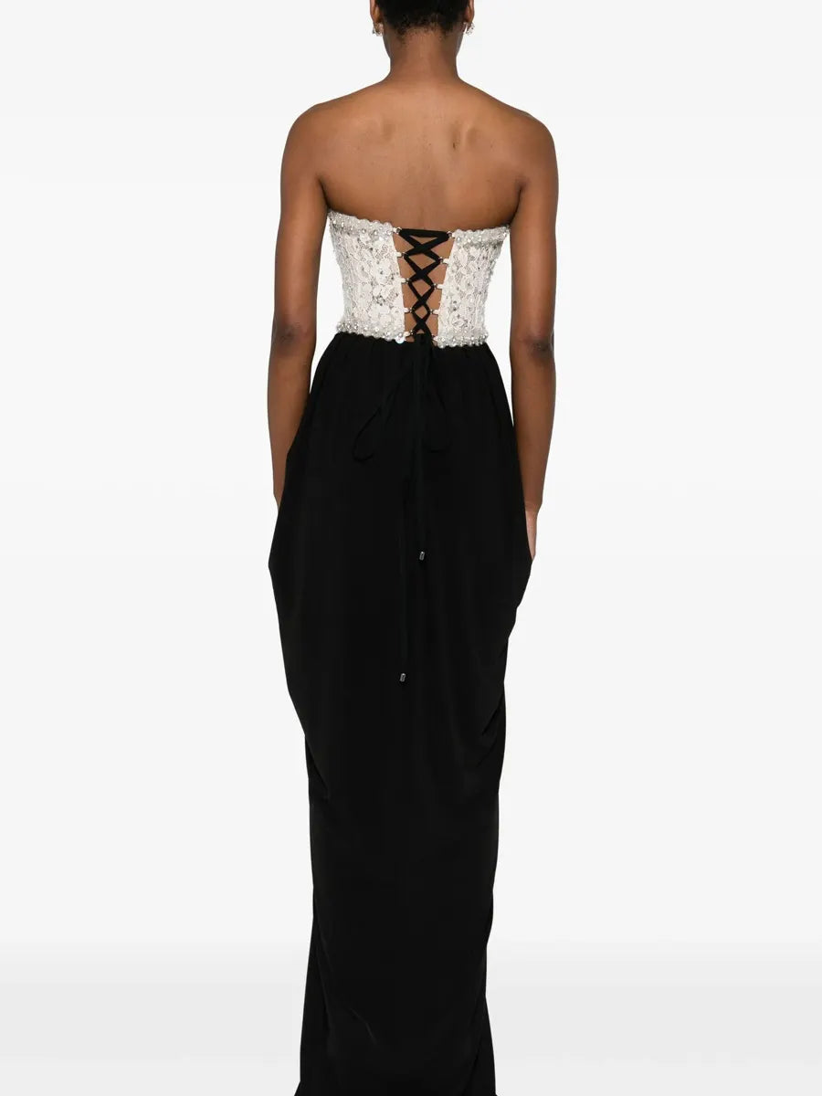Bella Lace-Panelled Maxi Dress