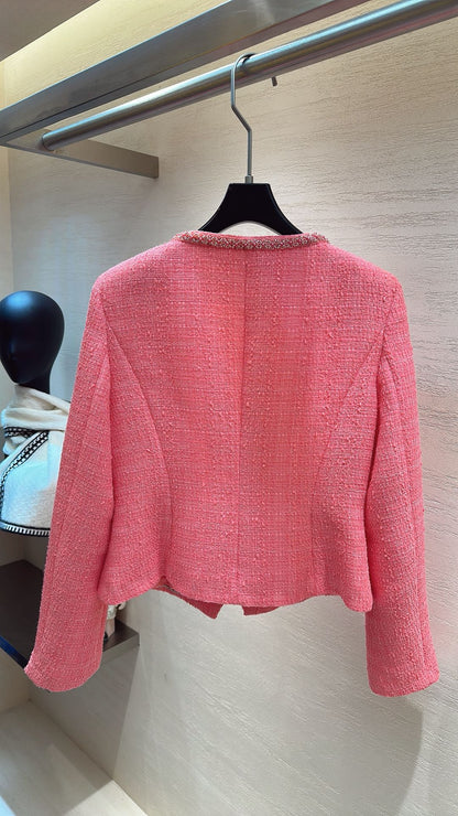 CHANEL JACKET PINK IN TWEED