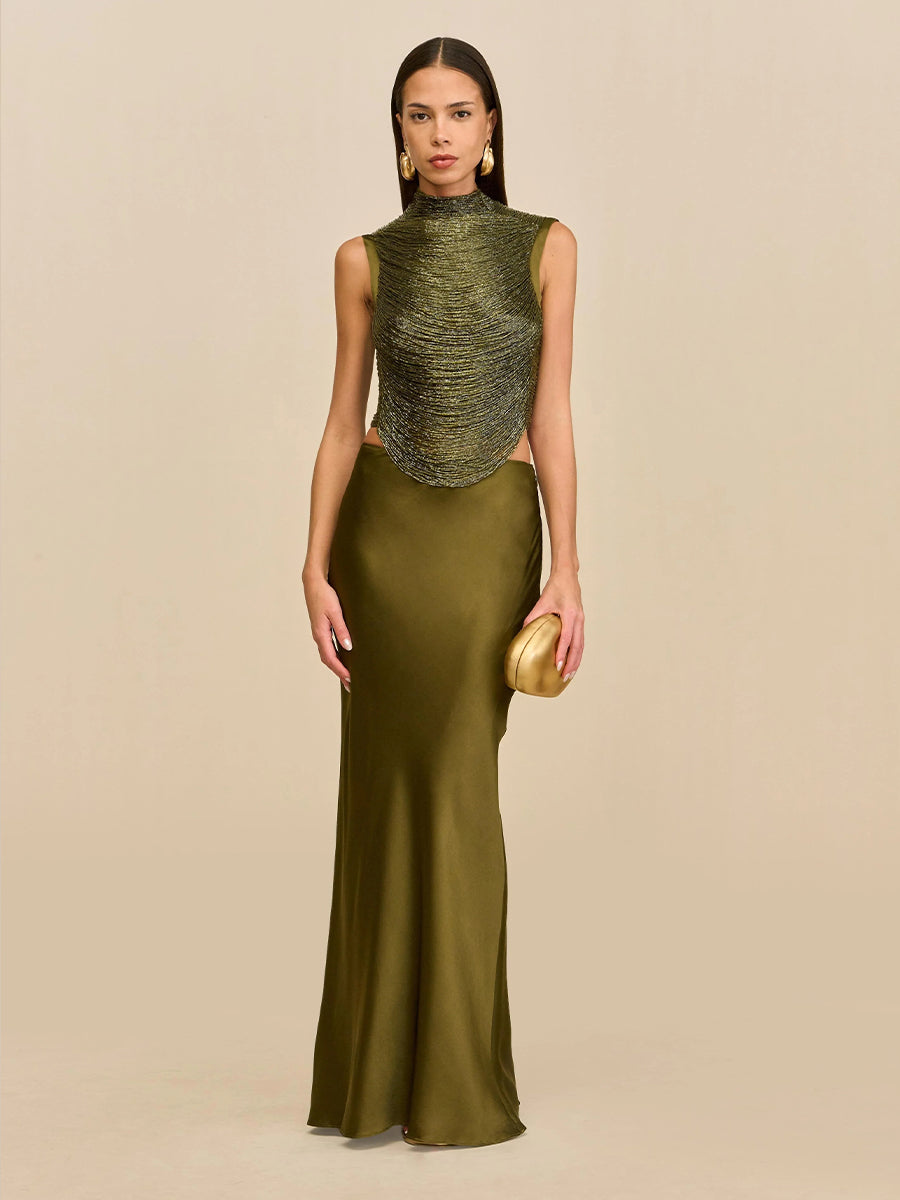 Savannah Maxi Dress In Green