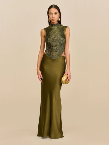 Savannah Maxi Dress In Green
