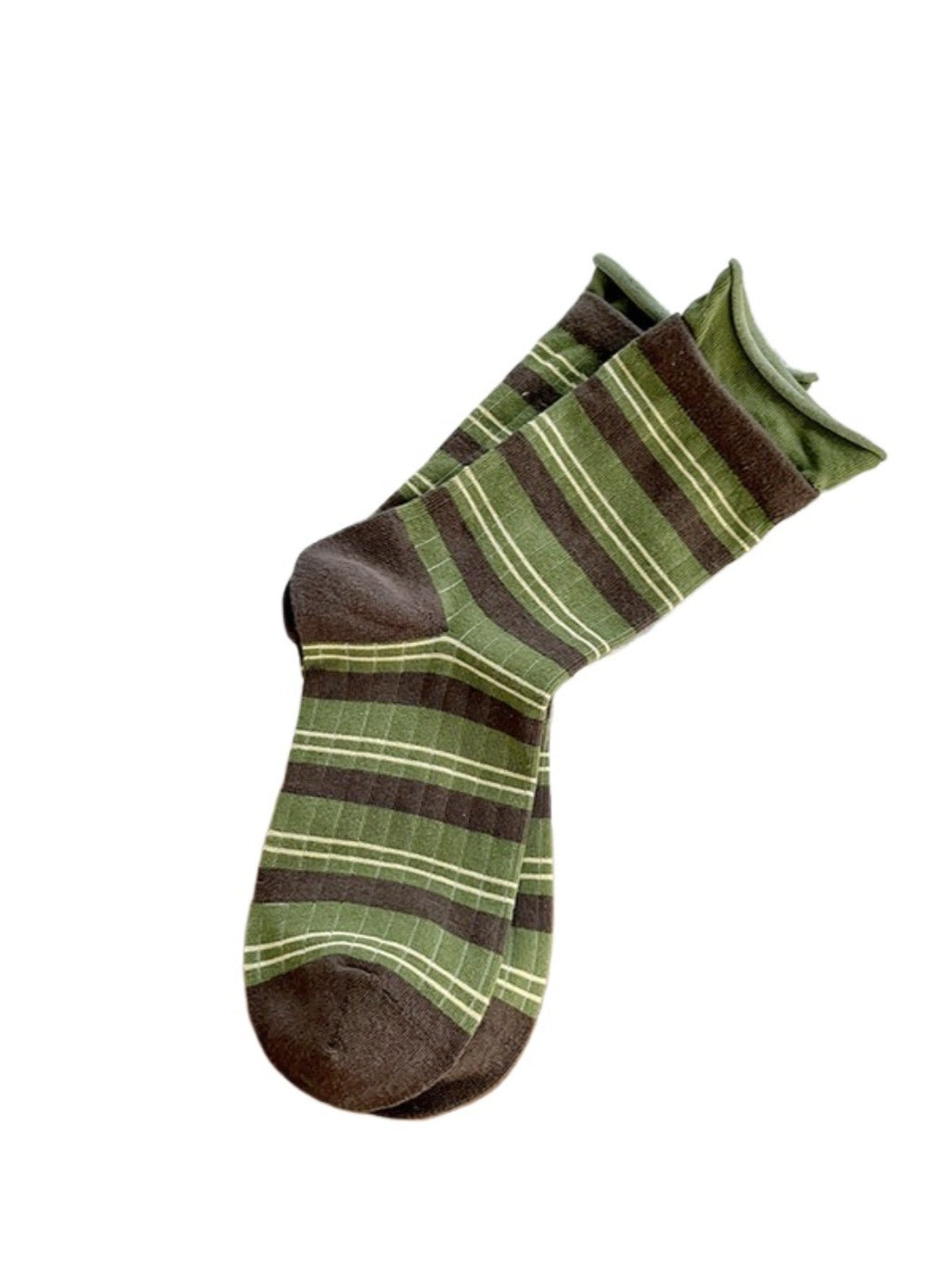 Rufia - Stripe Color-Block Mid-Calf Capsule Socks