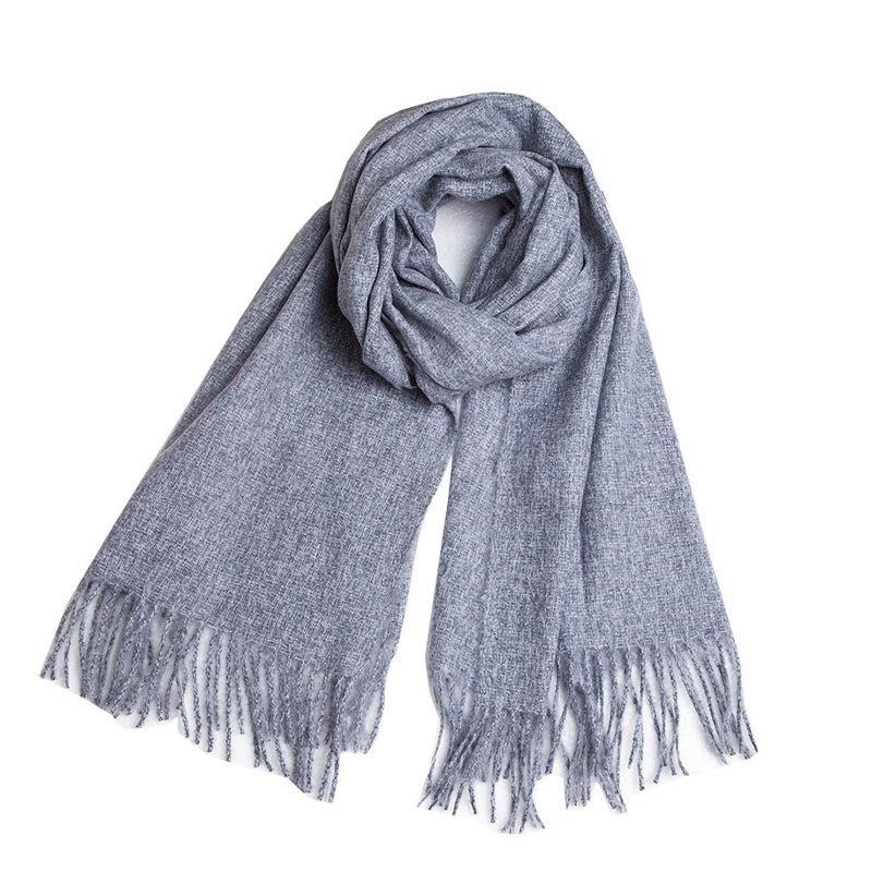 Winter Thick Warm Shawl Tassel Soft Scarf