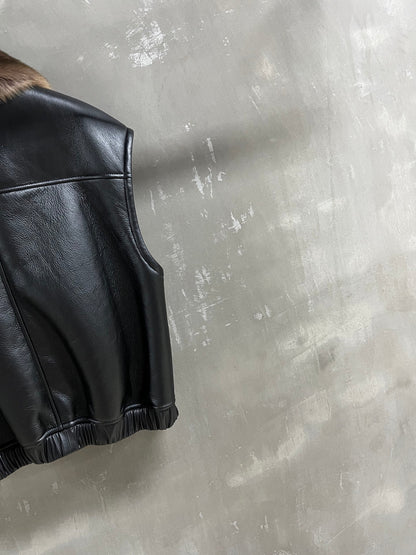 YSL 25S LEATHER VEST STYLE 144
