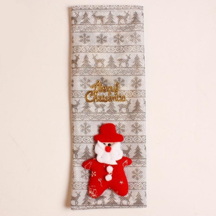 Xmas Wine Bottle Cover Bag Christmas Table Set