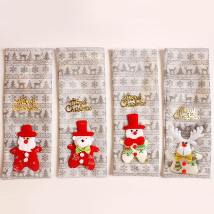 Xmas Wine Bottle Cover Bag Christmas Table Set
