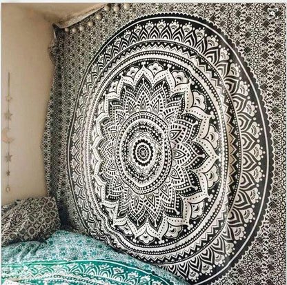 Classical Summer Bohemia Rectangle Shawl Digital Printed Beach Mat