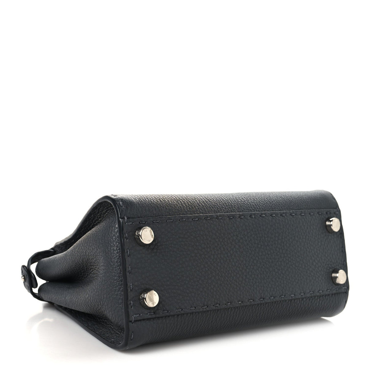 Cuoio Romano Selleria Bi-Color Mini Peekaboo Iconic Satchel Asfalto Latte