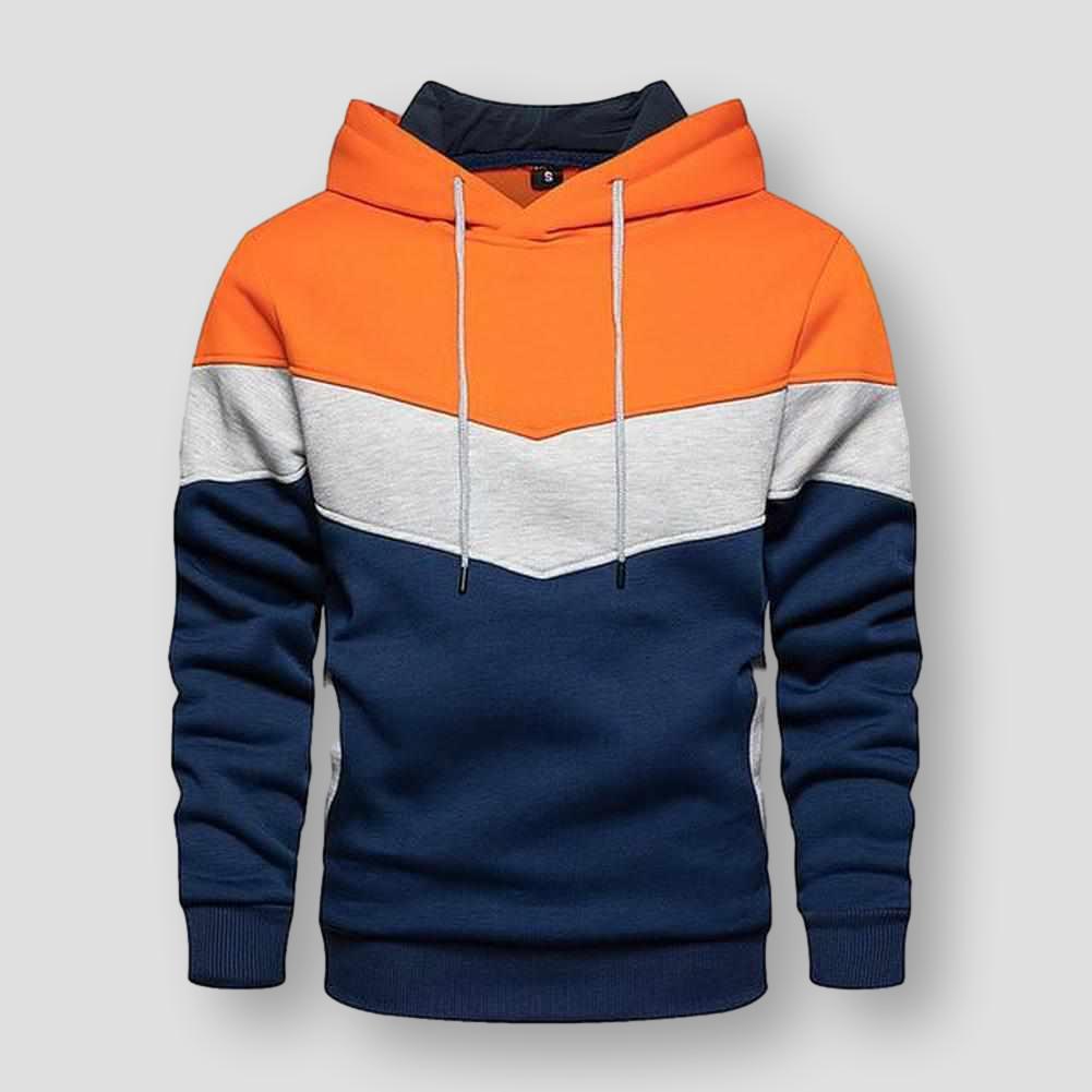 North Royal Striped Hooded Sweatshirt