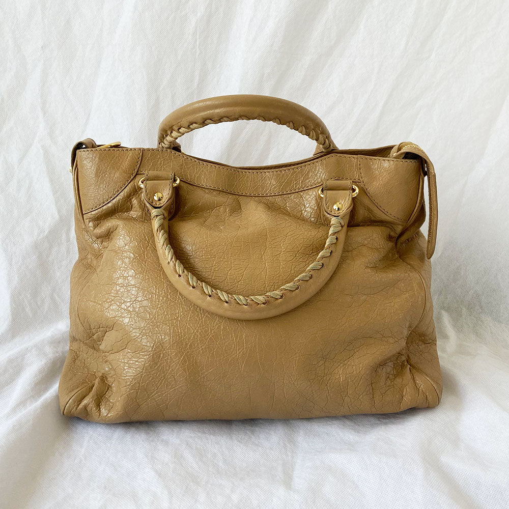 Balenciaga Classic Velo Tan City Bag