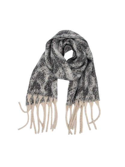 Scarvii - Winter Snake Printed Tassel Scarf