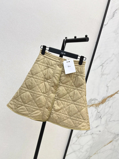 DIOR 25S QUILTED SHORT SKIRT 524