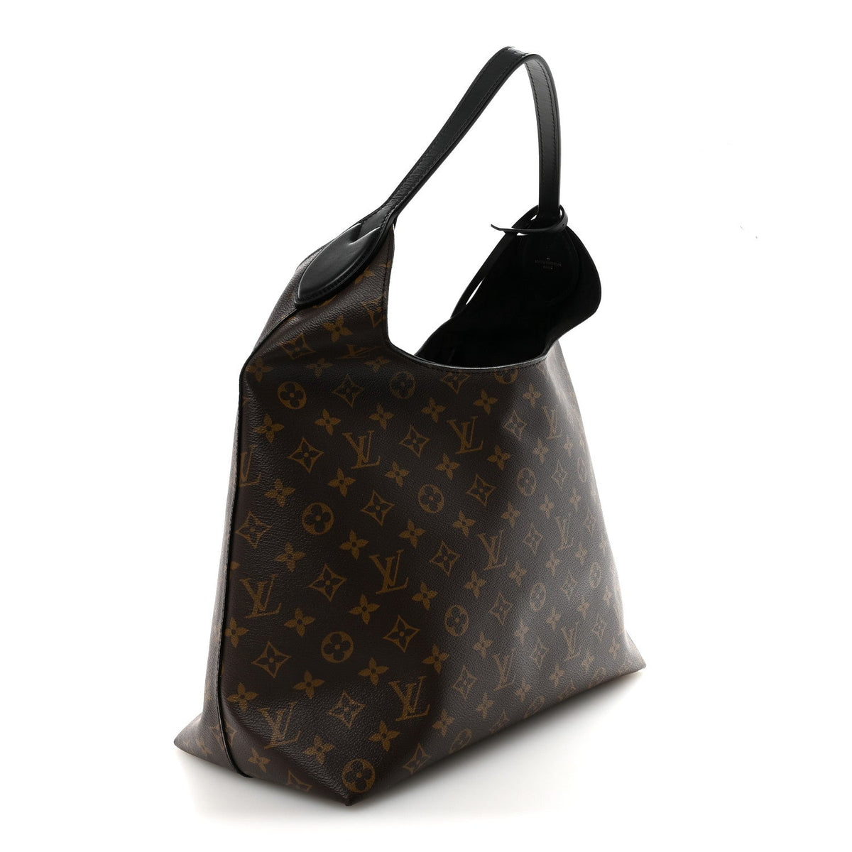 Monogram Flower Hobo Black