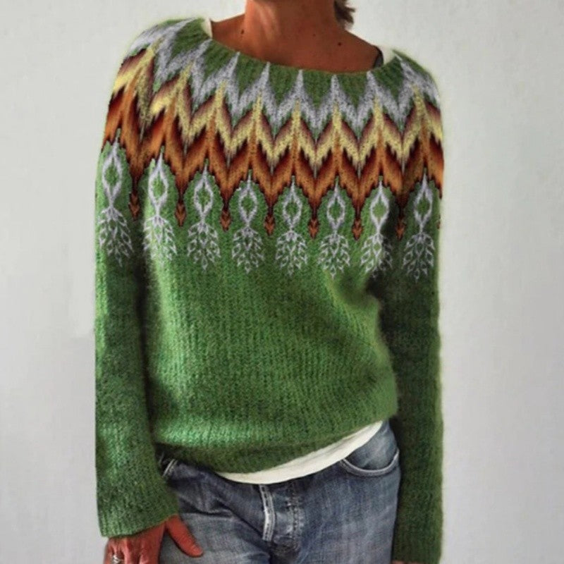 Color Block Knit Sweater