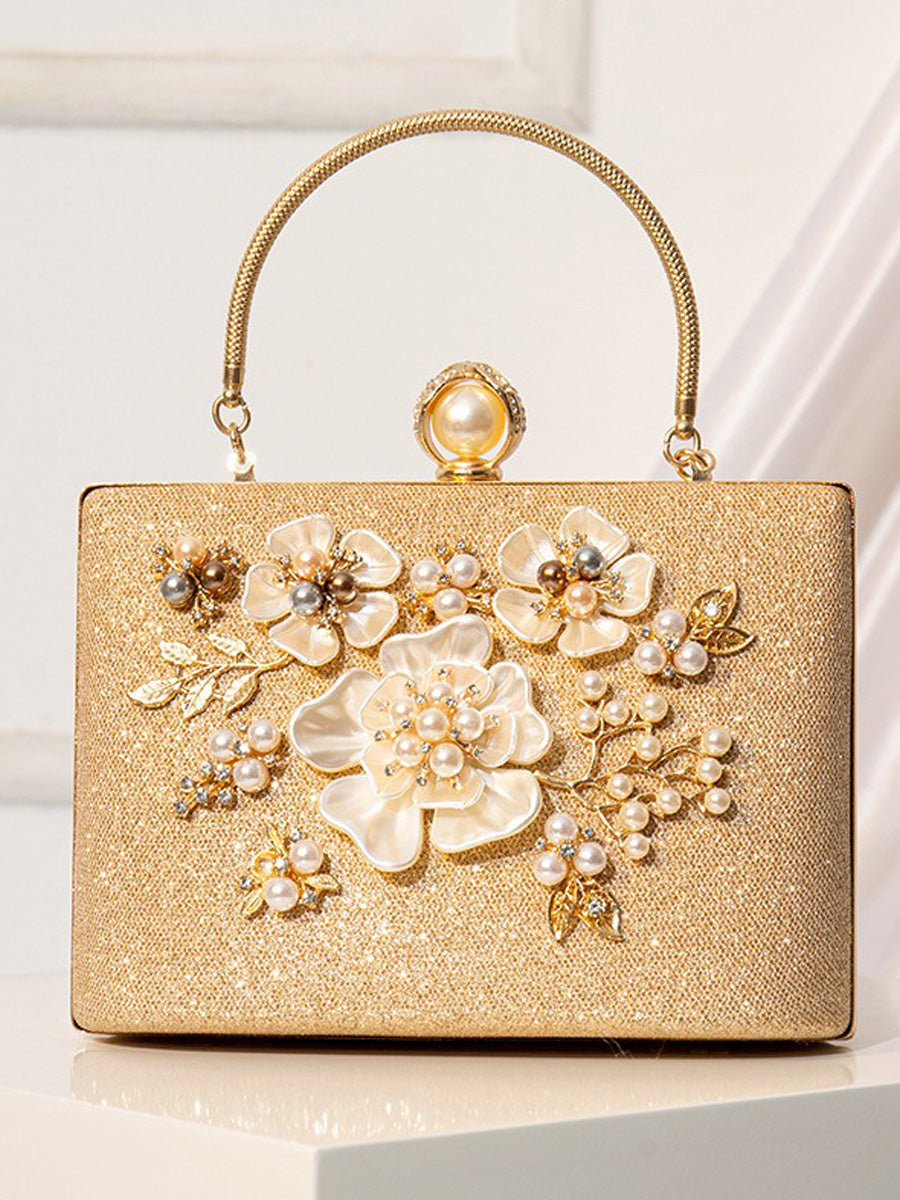 Eloise Pearl Flower Handbag