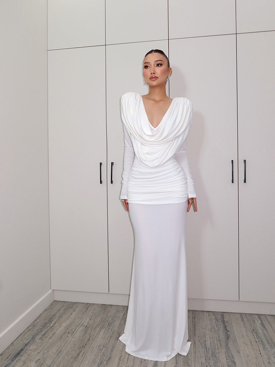 Esmeralda Maxi Dress In White