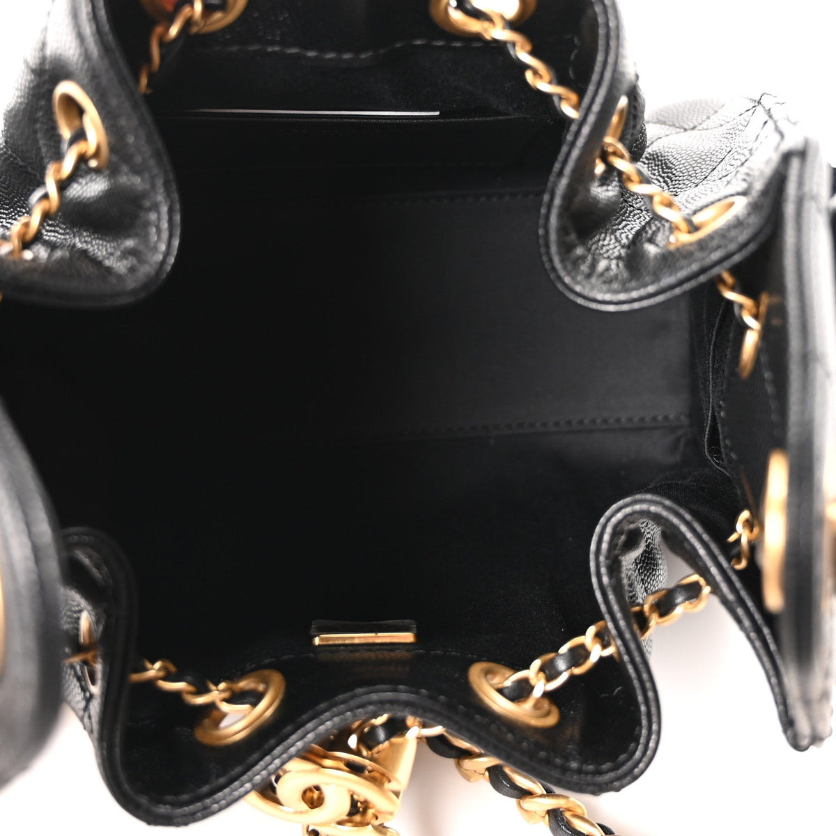 Caviar Quilted Mini Chanel 25 Handbag Black