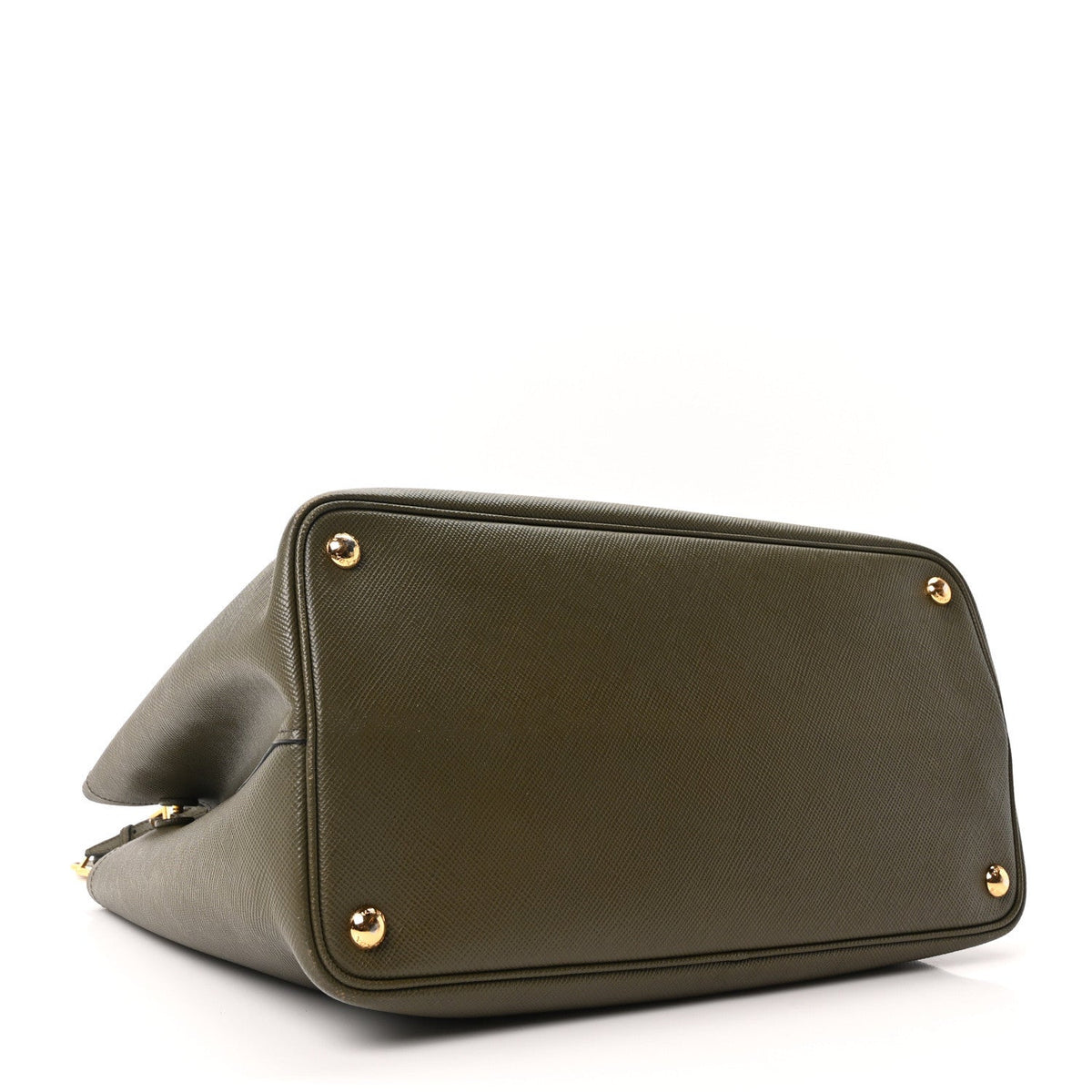 Saffiano Cuir Large Double Bag Militaire