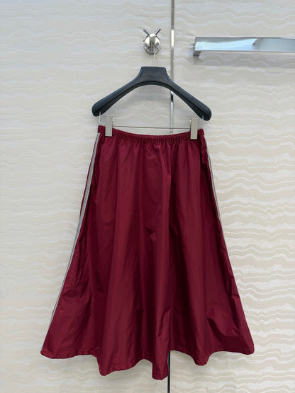 Miu 26s Skirt Red Polyamide 346209