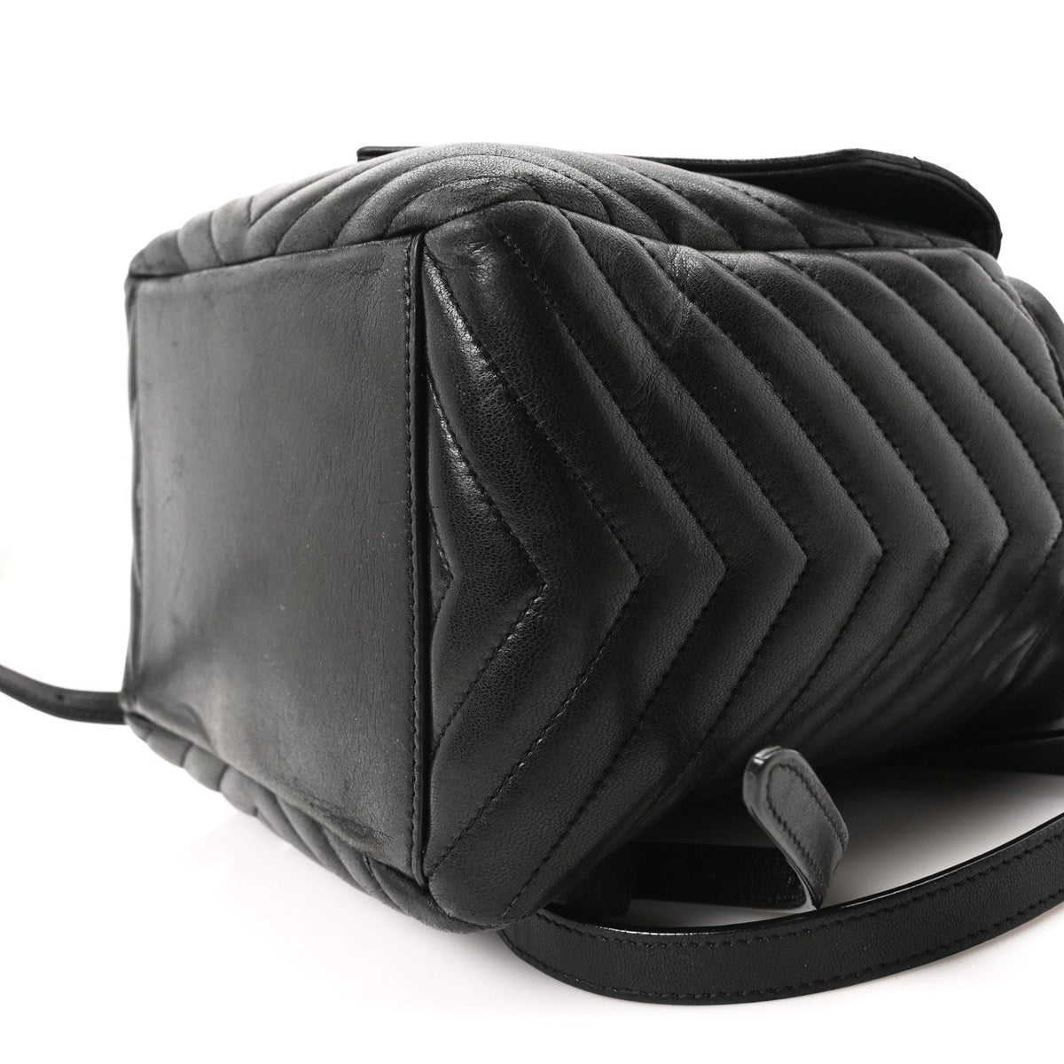 Lambskin Matelasse Monogram Joe Backpack Black