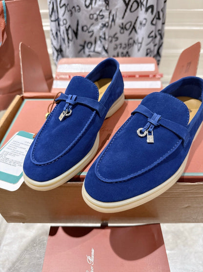 LP Summer Charms Walk Loafers Navy Blue Suede 565860