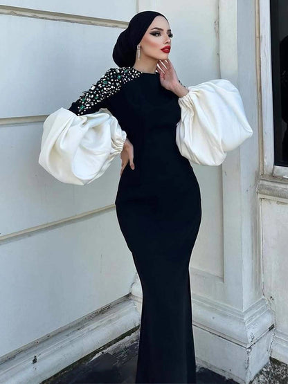 Abrielle Elegant Slit Maxi Dress