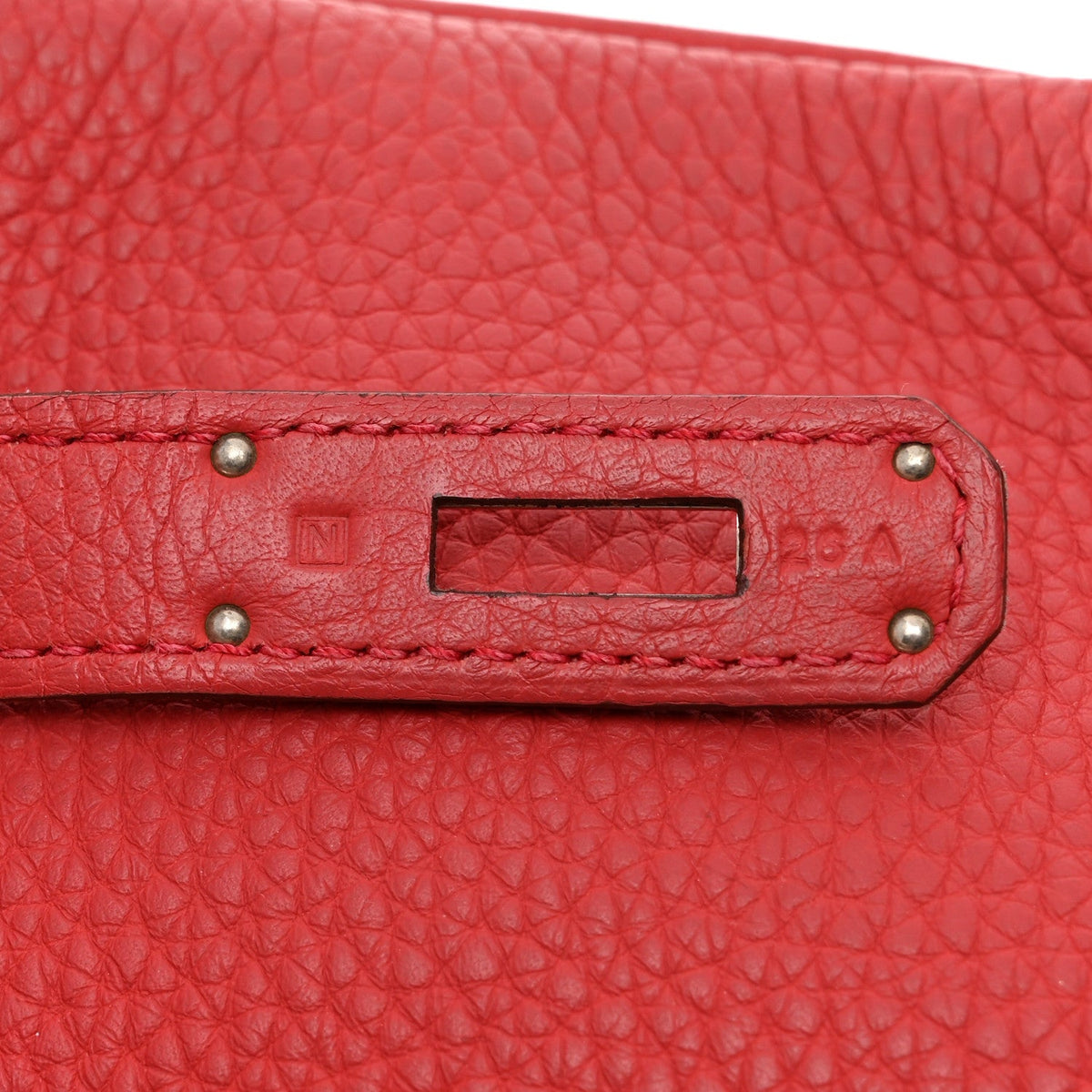 Taurillon Clemence Birkin 40 Rouge Venetian