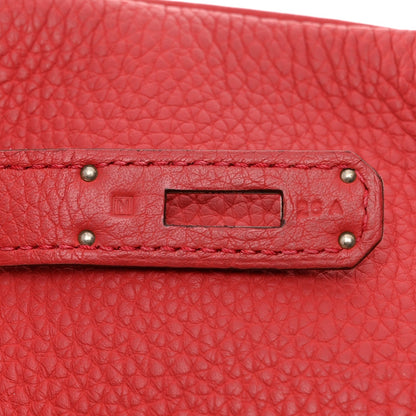 Taurillon Clemence Birkin 40 Rouge Venetian
