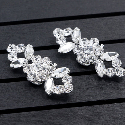 Fashion Rhinestone Shoe Clips Decorative Shoe Charms