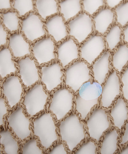 Beach Shawl Sunscreen Sexy Fishnet Sequin Triangle Cover-Up