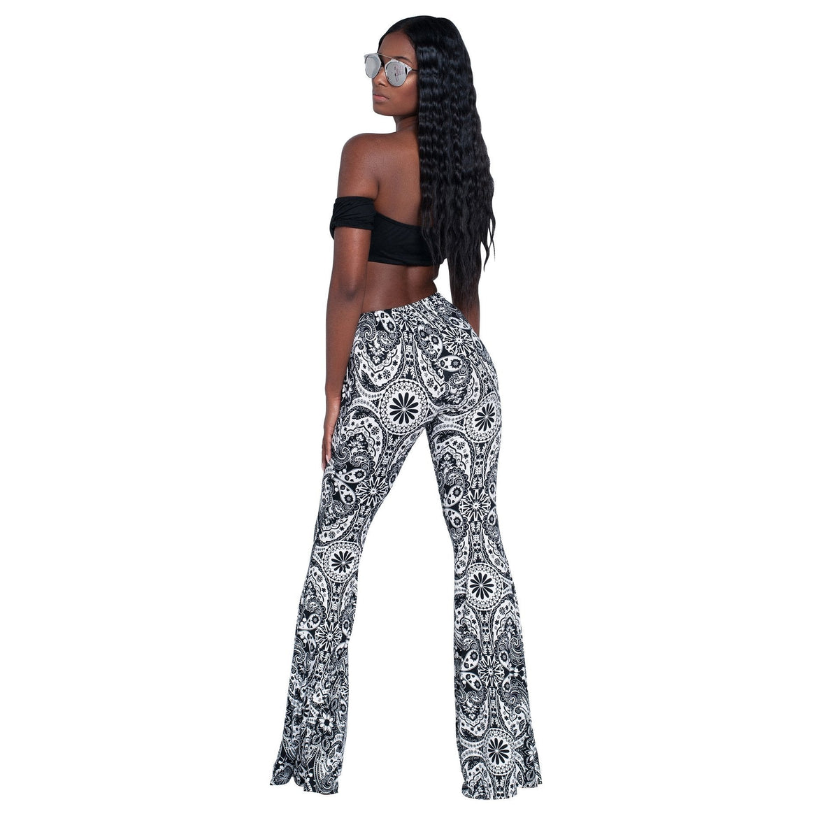 Fashion Pattern Printed Women'S Bootcut Pants