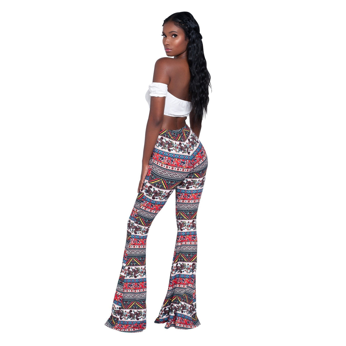 Fashion Pattern Printed Women'S Bootcut Pants