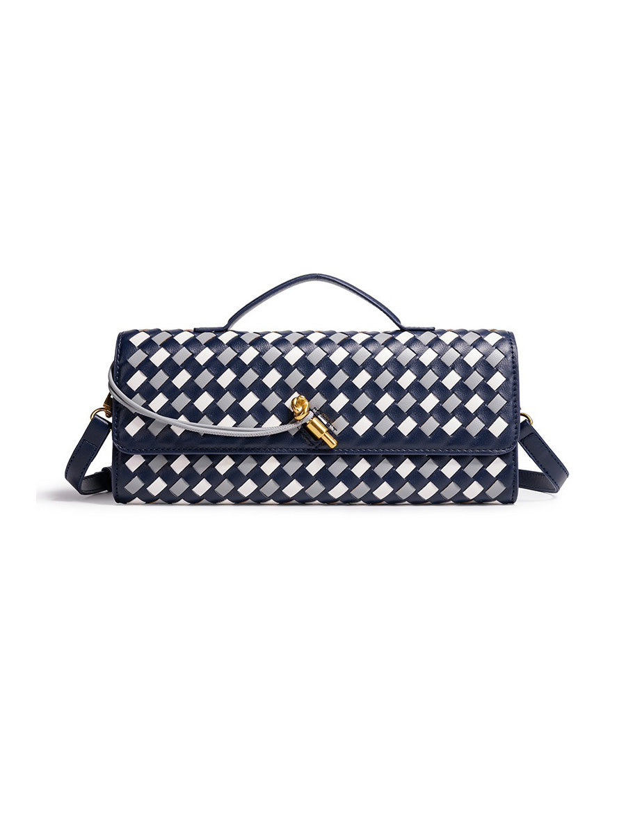 Emilia Woven Soft Leather Evening Bag