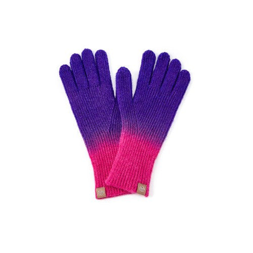 Gradient Color Rainbow Knit Gloves
